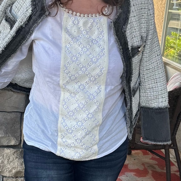 Tory Burch Ivory Embroidered Top Blouse
Size: 8 Tory Burch - Picture 12 of 13